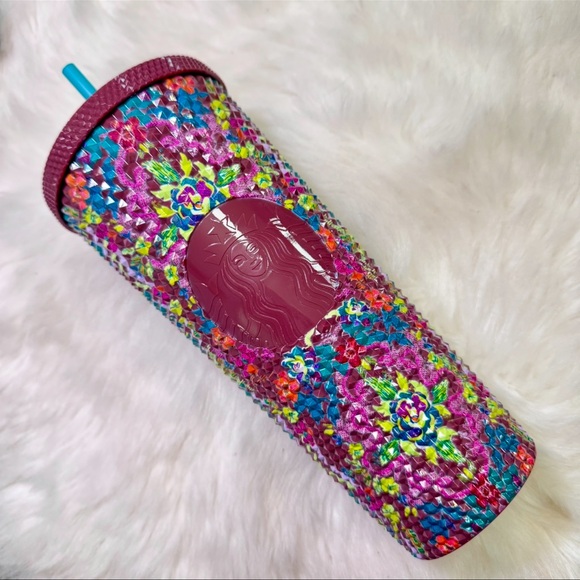 Starbucks Other - ⭐️ Starbucks Floral Mosaic Studded 24oz Tumbler (Fall 2025 Release) ⭐️